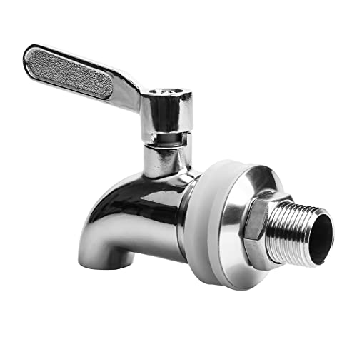 Replacement Spigot for Beverage Dispenser, Stainless Steel Spigot for Drink Dispenser, Water Dispenser Faucet, Food Grad...
