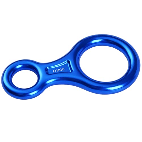 PROND Terminal 8 Descender, Climb Aluminum Figure 8 Descender Rigging Plate Heavy Duty, 35KN Aluminum Alloy Descender for ...