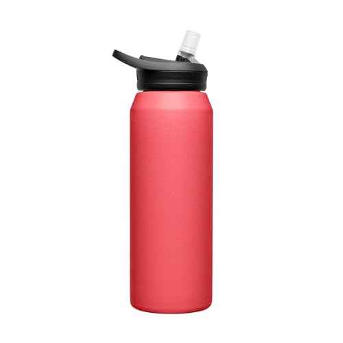 CamelBak eddy+ Water Bottle with Straw 32oz - Insulated Stainless Steel, Wild Strawberry