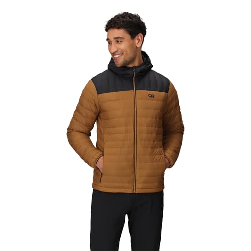 Outdoor Research Men's Transcendent Down Hoodie Jacket | Water & Wind Resistant, Insulated, Lightweight, Standard Fit