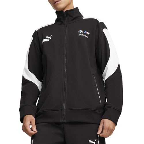 PUMA Men's Standard BMW M Motorsport T7 Full-Zip Jacket, Black-ss24, XL