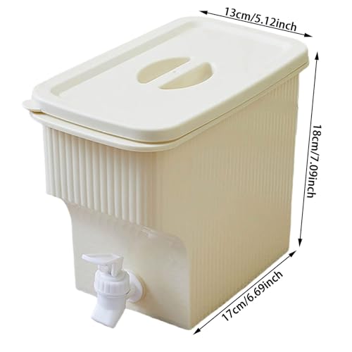 Drink Fountains for Parties, 1 Gallon Fridge Water Dispenser, Plastic Water Dispenser with Spigot, Suitable for Party, Ba...