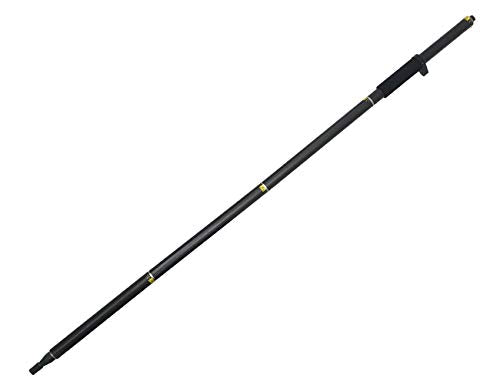 Mountlaser GPS 2 Meter 4 Section Rod， Survey Pole RTK GPS Carbon Fibre Surveying Prism Pole with Bubble for Land Surveying...