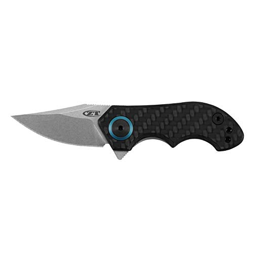 Zero Tolerance and Tim Galyean Pocketknife; 1.8 Inch Premium CPM 20CV Stainless Steel Blade, Carbon Fiber Front with Stone...
