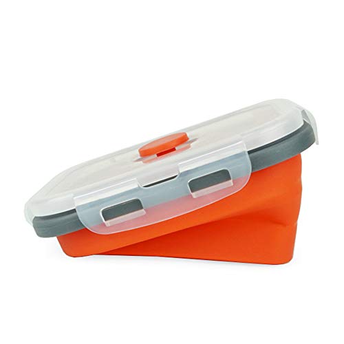 CARTINTS Set of 3 Collapsible Food Storage Containers Collapsible Silicone Bowls, Silicone Lunch Containers with Airtight ...