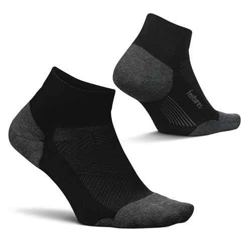 Feetures Elite Max Cushion Low Cut - Athletic Running Sock - Sport Sock with Targeted Compression - (1 Pair)