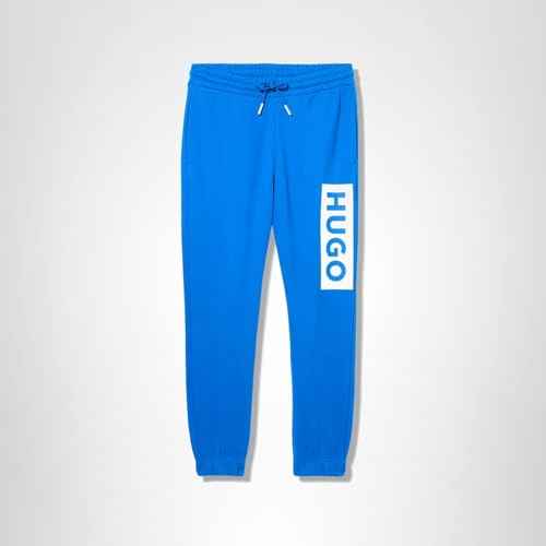 HUGO, Block Logo Cotton Sweatpant Joggers, Cobalt Blue, Medium