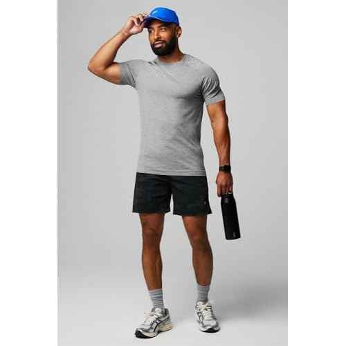 Fabletics Men's The One Short (Unlined), Training, Swimming, Lightweight, Quick-Dry, Zip Pocket, Stretch Woven