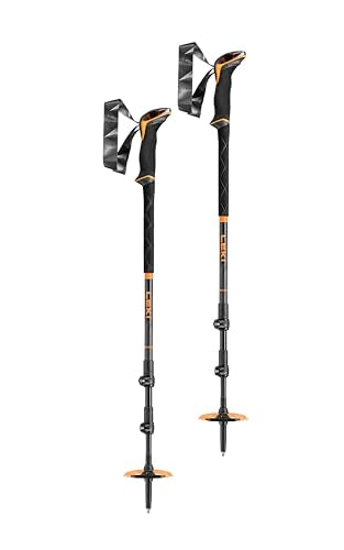 LEKI Sherpa Lite Aluminum Adjustable Lightweight Ski Poles for Backcountry Skiing & Snowboarding