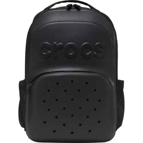 Crocs Classic Backpack, Personalize with Jibbitz Charms, Black, One Size