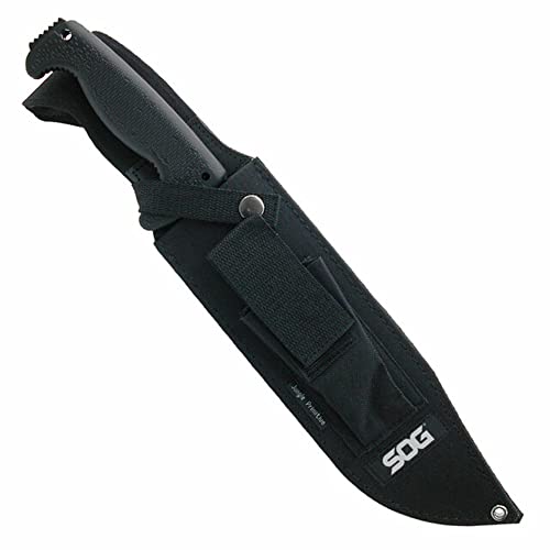 SOG Jungle Primitive Fixed Blade- Field and Camping Tactical Machete with Sheath for Clearing Brush, Full Tang Survival Kn...