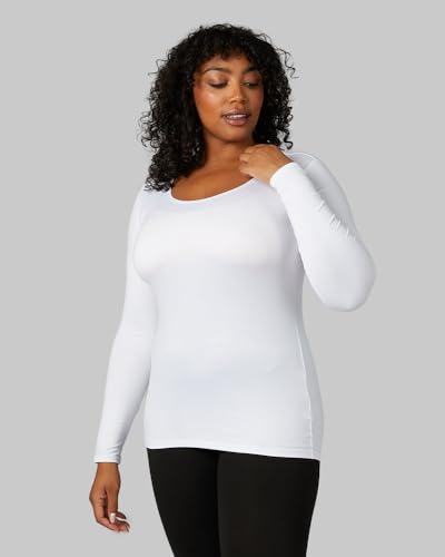 32 Degrees Heat Women’s Lightweight Baselayer Scoop Top – Thermal Long Sleeve Shirt for Cold Weather