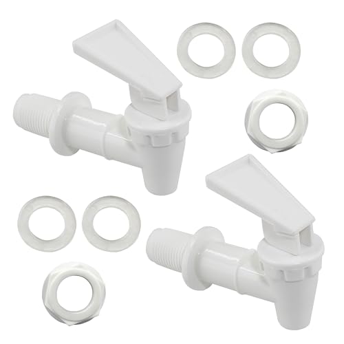 Biaungdo Replacement Water Cooler Faucet Bottle Jug, 2 Sets BPA-Free Plastic Water Spigot Spout Beverage Water Crock Dispe...