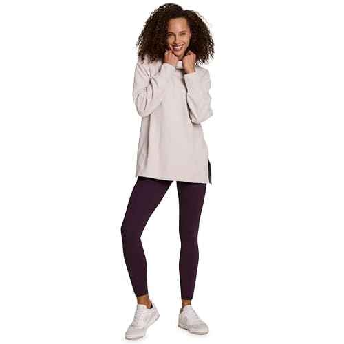 RBX Activewear Cowl Neck Sweater for Women, Lightweight Ultra Soft Plush Fleece Pullover Sweatshirt with Relaxed Fit
