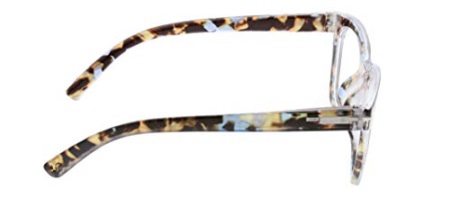 Peepers by PeeperSpecs Women's to The Max Square Blue Light Blocking Reading Glasses
