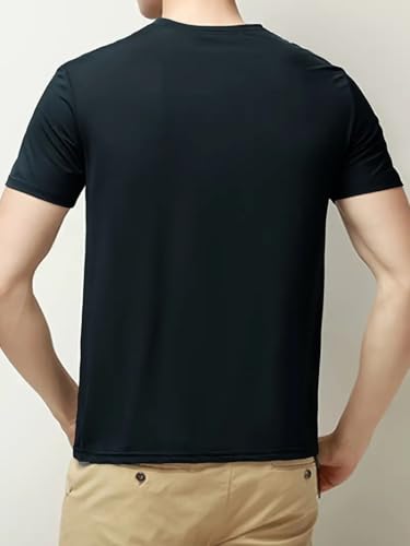 Quick Dry Ice Silk Athletic T-Shirts for Men, Athletic Short Sleeve Moisture Wicking Tee for Running,Training （1 Piece）