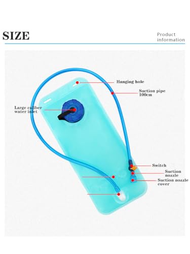 Running Hydration Vest with 68 OZ(2L) Water Bag, Waterproof Phone Pocket, Lightweight Hydration Pack, Adjustable No-Bounce...