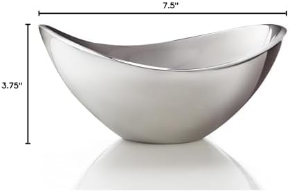 Nambé Butterfly Bowl, 9-Inch Serving Dish - Sculptural Metal Centerpiece with Wing-Inspired Curves, Versatile Bowl for Hot or Cold Dishes - Elegant & Modern Tabletop Display - Freezer & Oven Safe