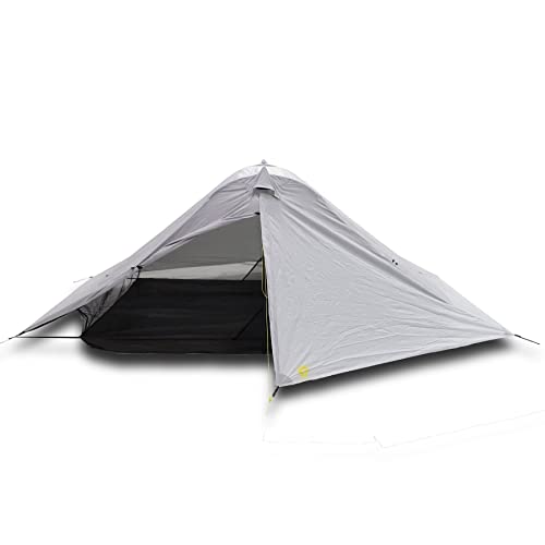 Six Moon Designs Lunar Duo Outfitter 2 Person Ultralight Backpacking Tent. 57 oz Gray. This Hiking or Backpacking Tent Pro...