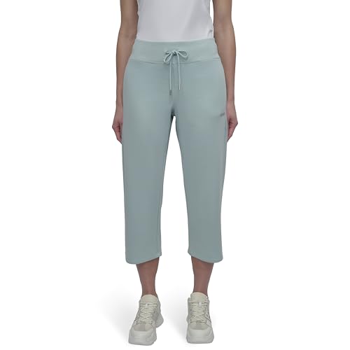 DKNY Women's Mini Stud Logo Cropped Sweatpant