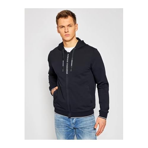 Armani Exchange Men's Drawstring Jogger with Logo Zip Pocket