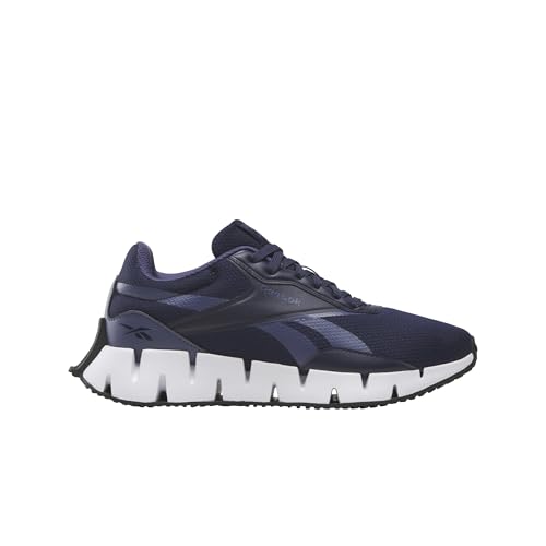 Reebok Women's Zig Dynamica STR Sneaker, Navy/Twilight Purple/Core Black, 9.5