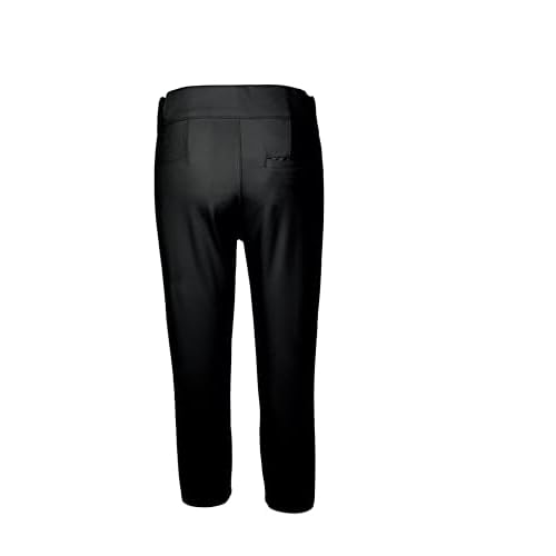 Mizuno Women's Belted Stretch Fastpitch Softball Pant, Black, Large