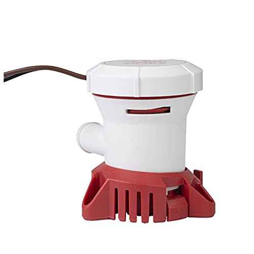 Attwood 5606-7 Tsunami MK2 500 GPH Manual Blige Pump, 12 Volt, White and Red
