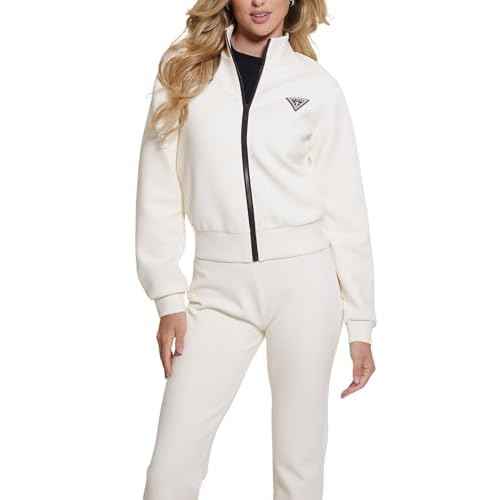 GUESS womens Ann Full Zip Sweatshirt