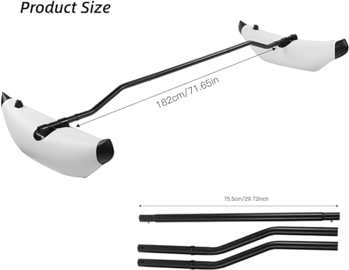 DAUERHAFT Inflatable Kayak Stabilizer , Kayak Outrigger Kit , PVC Canoe Accessories for Kayak Outrigger , Inflatable Boat ...