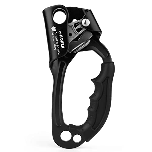 WILDKEN Climbing Hand Ascender Outdoor Mountaineering Tree Arborist Climbing Rappelling Equip Hand Ascender for 8-14MM Rop...
