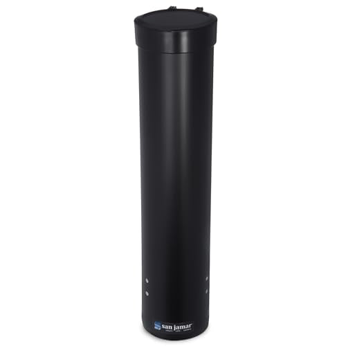 San Jamar C3165BK Med Pull WTR Cup, Black