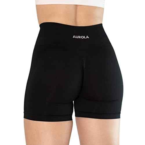 AUROLA Intensify V2.0 Women's Workout Shorts Athletic Running Shorts, Seamless High Waist Gym Yoga Shorts