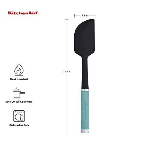 KitchenAid Classic Scraper Spatula, Aqua Sky