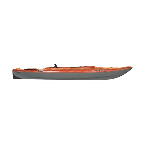 Pelican Sprint 100XR - Touring Sit in Kayak - Vapor Fireman Red - Yellow - Lightweight Patented Ram-X™ Material -Ergobreez...
