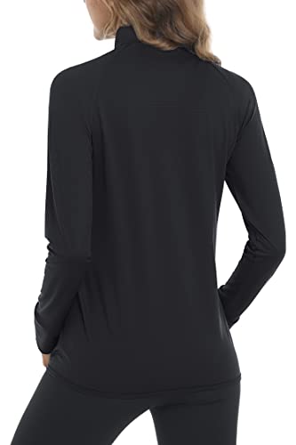 MAGCOMSEN Women's UPF 50+ Lightweight Athletic Jacket Sun Protection Full Zip Long Sleeve Shirts Hiking Outdoor Pockets