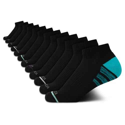 Nautica Womens Quarter Socks - 12 Pack Moisture Control Cushioned Athletic Socks for Women for Sport & Gym Wear (Size: 4-10)