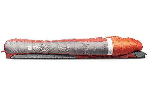 Sierra Designs Backcountry Bed 20 Degree Sleeping Bag with 650 Fill Dridown - Lightweight Zipperless Down Sleeping Bag for...