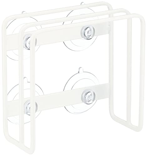 Yamazaki 3499 Suction Cutting Board Stand, White, Approx. 4.7 x 2.4 x 4.7 inches (12 x 6 x 12 cm), Plate, Cutting Board Stand