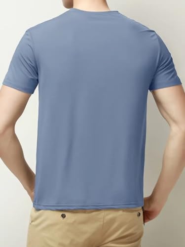 Quick Dry Ice Silk Athletic T-Shirts for Men, Athletic Short Sleeve Moisture Wicking Tee for Running,Training （1 Piece）