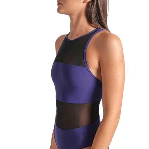 Arena Womens Arena Feel Women's Mesh Panel Vent Back Stretchy Swimsuit Stylish Ladies Bathing Suit