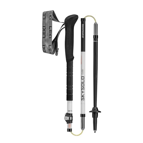 LEKI Skysolo FX.One Carbon Trekking Poles - Foldable Ultralight Walking Poles for Thru-Hiking, Fast-Packing, & Mountaineering