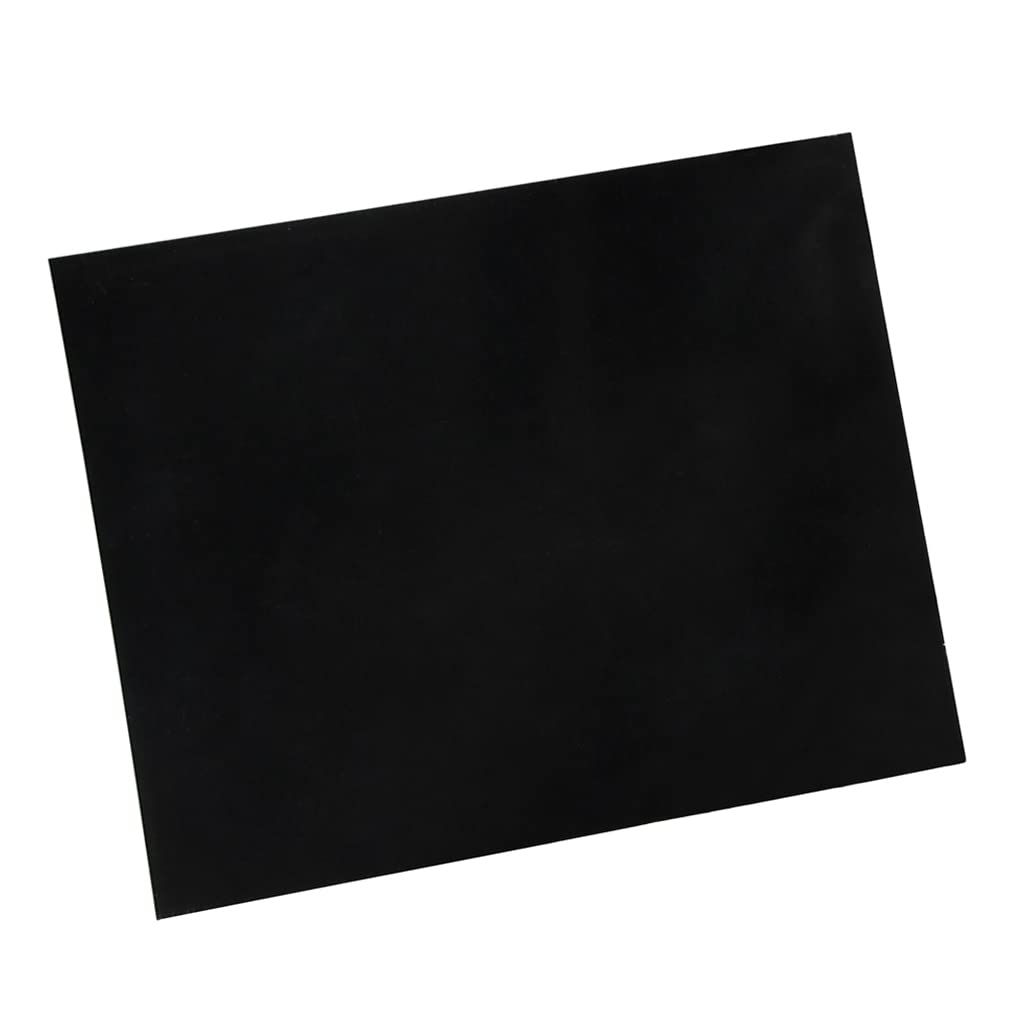 Fleor 20X17Cm Acoustic Pickguard Blank Material Self Adhesive Guitar Pick Guard Scratch Plate Sheet, Black