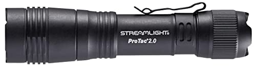 Streamlight 89000 ProTac 2.0 2000-Lumen 17300-Candela Rechargeable Tactical LED Flashlight with USB C Cable, and Holster, ...