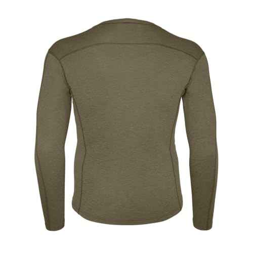 Carhartt Men's MBL119 Base Force¢ç Heavyweight Base Layer Poly-Wool Crew - X-Large Tall - Burnt Olive Heather