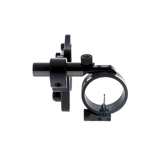 TRUGLO Pendulum 1-Pin Ultra-Lightweight Quiet Archery Hunting Treestand Bow Sight with Large Circular Field of View - Adjustable for Right & Left-Handed Shooters - LED Light Included