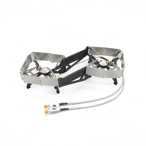 BRS-32 Portable Camping Stove, Foldable, Adjustable Control, and Carrying Case Included - Experience Hassle-Free Outdoor C...