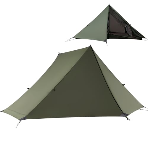 TENPLAY Backpacking Tent,Lightweight Camping Tent 2 Person,Ultralight Hiking Tent,Nylon,Waterproof,Windproof,Easy Setup,4 ...