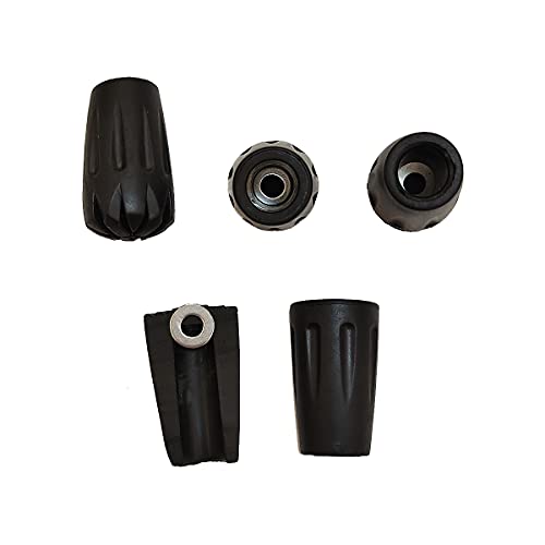 Diooid Trekking Pole Accessories Extra Thick and Wear Resisting Rubber Tips Snow Support Mud Support for Hiking Poles for ...