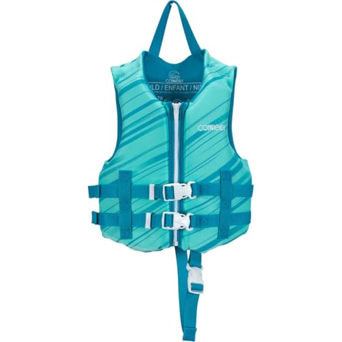 Connelly Coast Guard Approved Vest, Boys Child Promo Neoprene, Blue - 33-55lbs